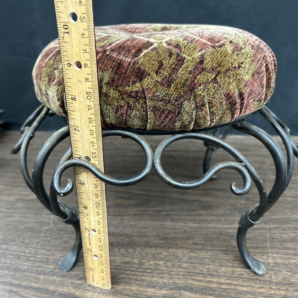 Black Metal Foot Stool / Stool