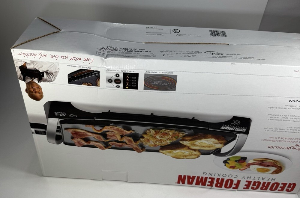 George Foreman Hot Zone Sear & Griddle Cooks At 2 Different Temperatures