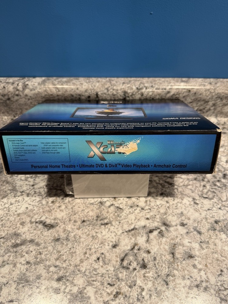 Sigma REALmagic XCard PCI DVD Decoder & RARE REMOTE Retro PC CRT TV Untested