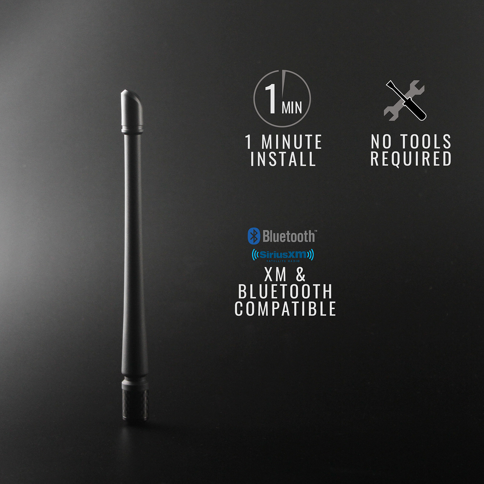 Rydonair 7" Short Antenna Replacement with Ford F150 Raptor 2009-2024