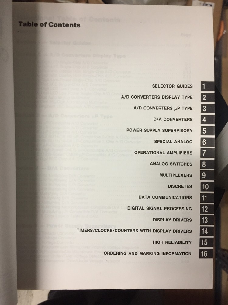 Data Book = Intersil GE Semiconductor Component Catalog Applications 1987/1988 =