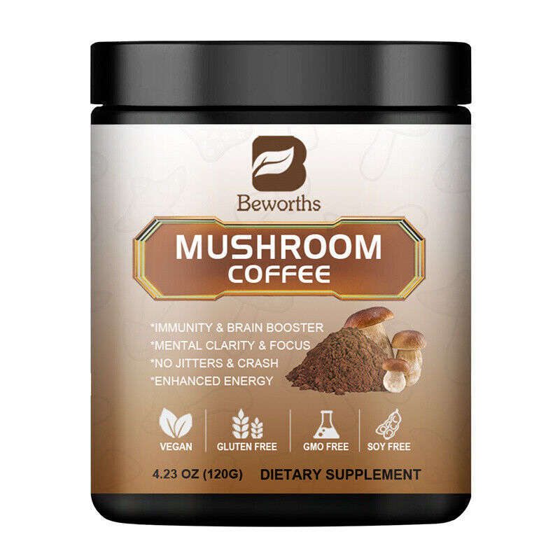 2-Pack Mushroom Coffee with Lion's Mane & Chaga – Brain, Focus & Immune Support