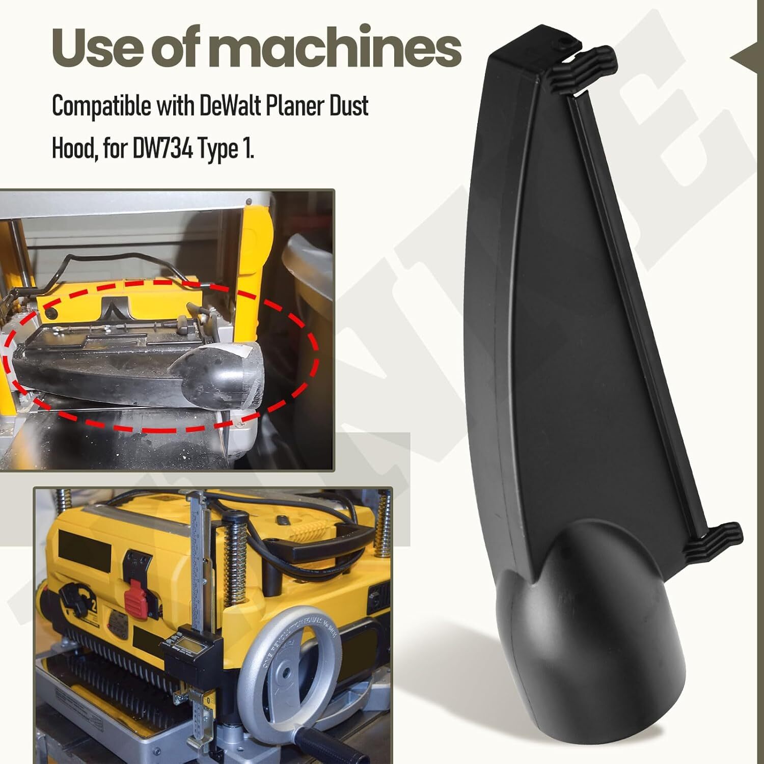 Fits DeWalt DW734 Type 1 Replacement Dust Hood part#5140006-97