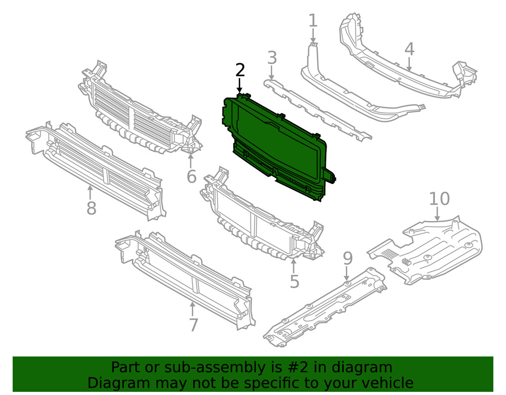 Genuine Volvo Radiator Support Baffle 31425367