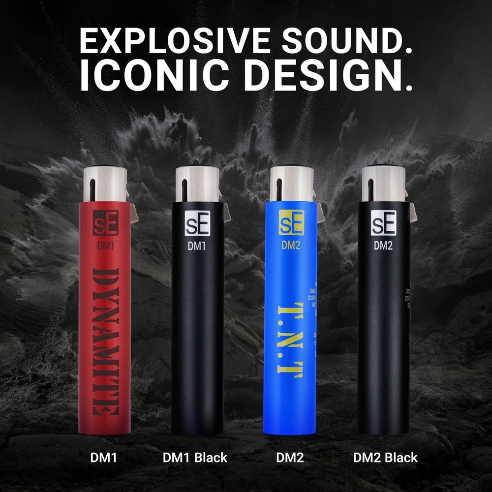 sE Electronics DM1 Dynamite Ultra-Slim Inline Microphone Preamp for Ribbon &...