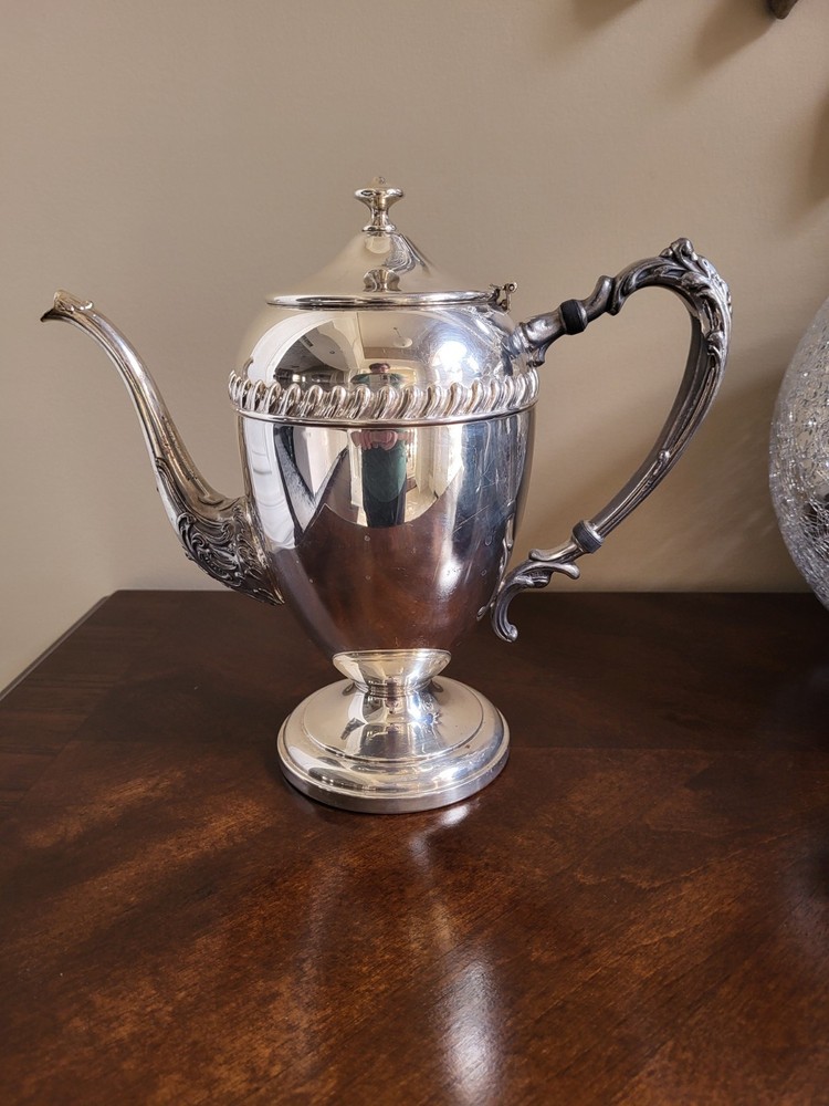 Silver On Copper Tea Pot F.B. Rogers Silver Co Vintage Tea Pot