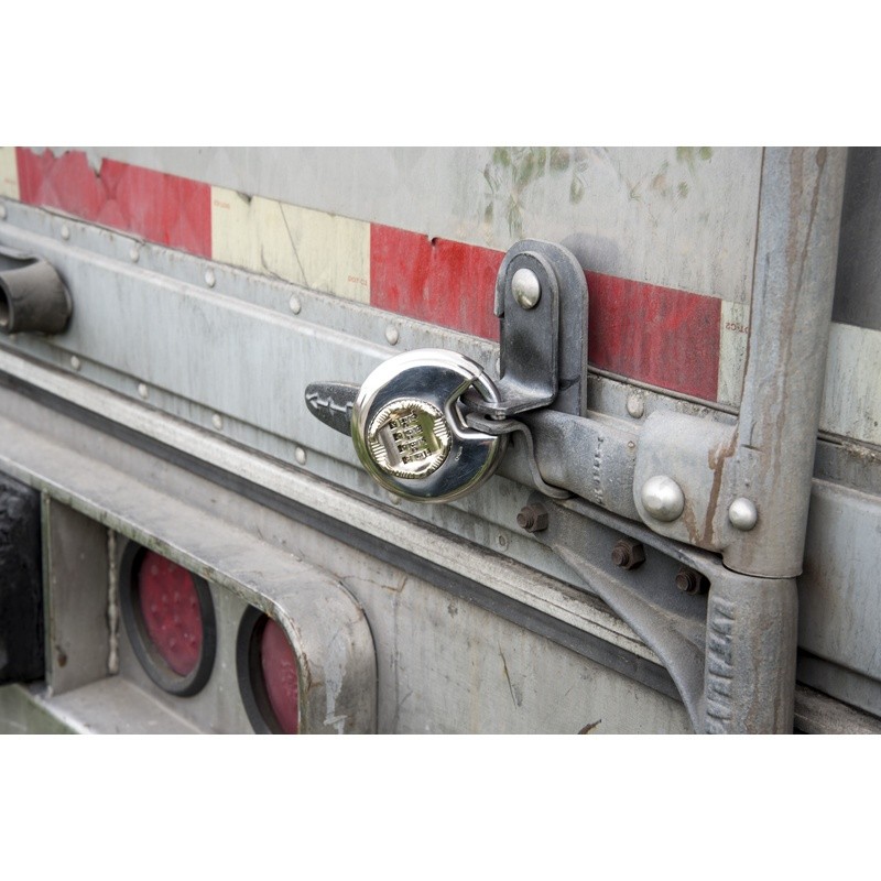 Resistant Discus Padlock Combination Lock Stainless Steel Security Storage Lock