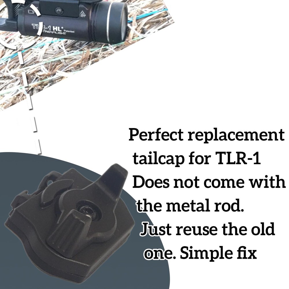 TLR1 Flashlight Pressure Switch Compatible with Streamlight Battery Black