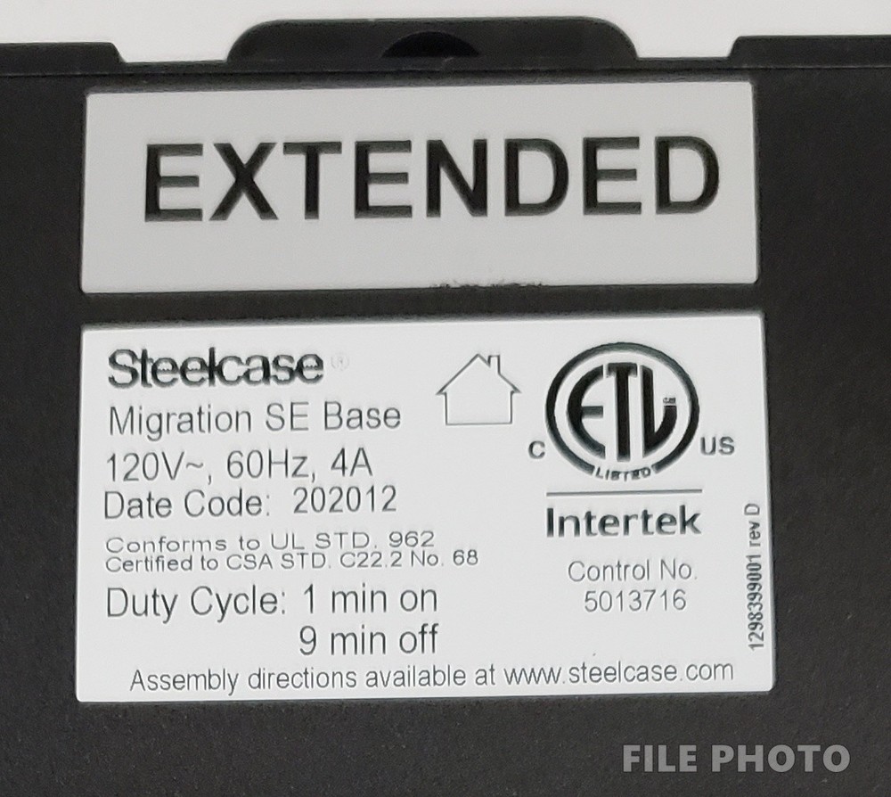 Steelcase Migration SE Base LOGICDATA Power Module for Adjustable Standing Desk