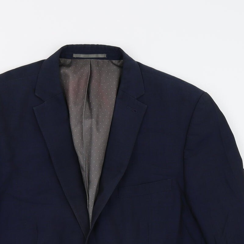 NEXT Mens Blue Wool Blend Suit Jacket Size 40