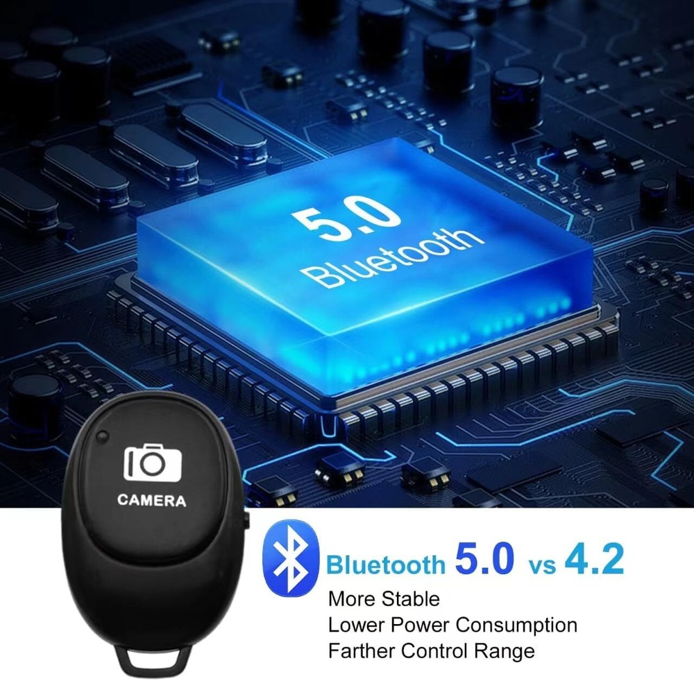 3 Pcs Camera Shutter Wireless Bluetooth Remote Control for Android Apple iPhone