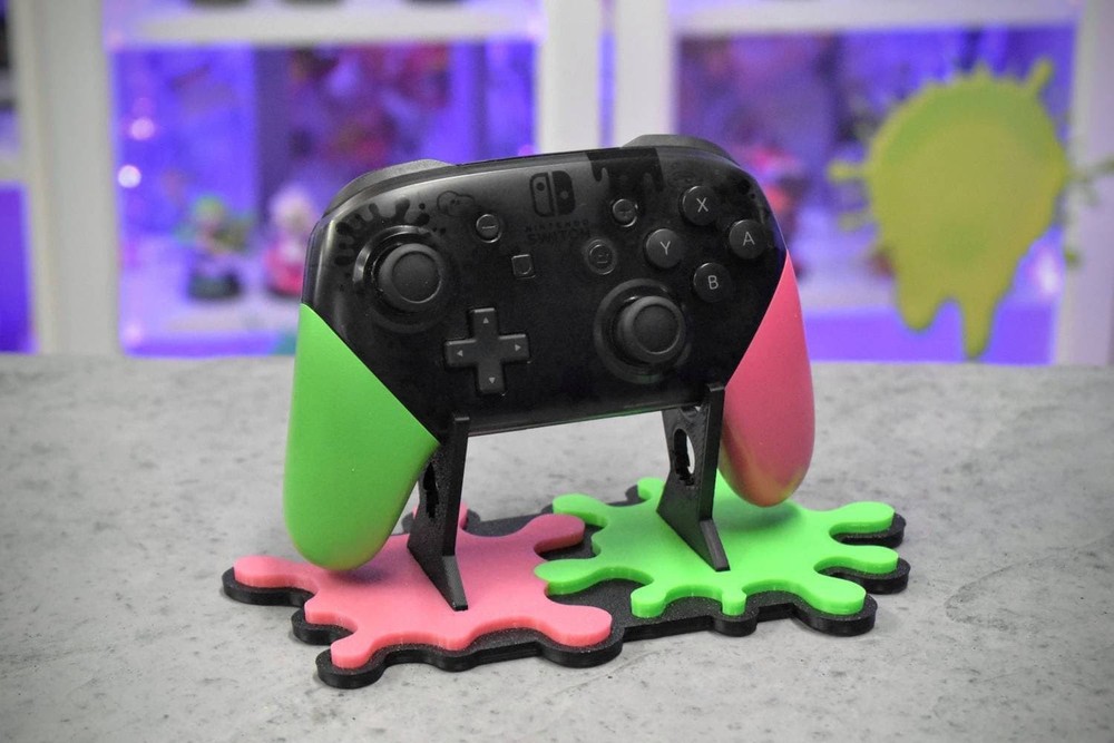 Splatoon 2 & 3 Nintendo Switch Pro Controller Display Stand - 3D Printed