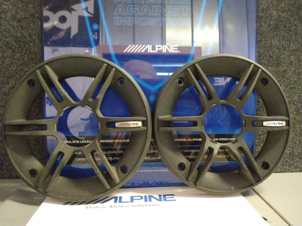 Alpine Audio 5.25 Speaker Grills Black, open design