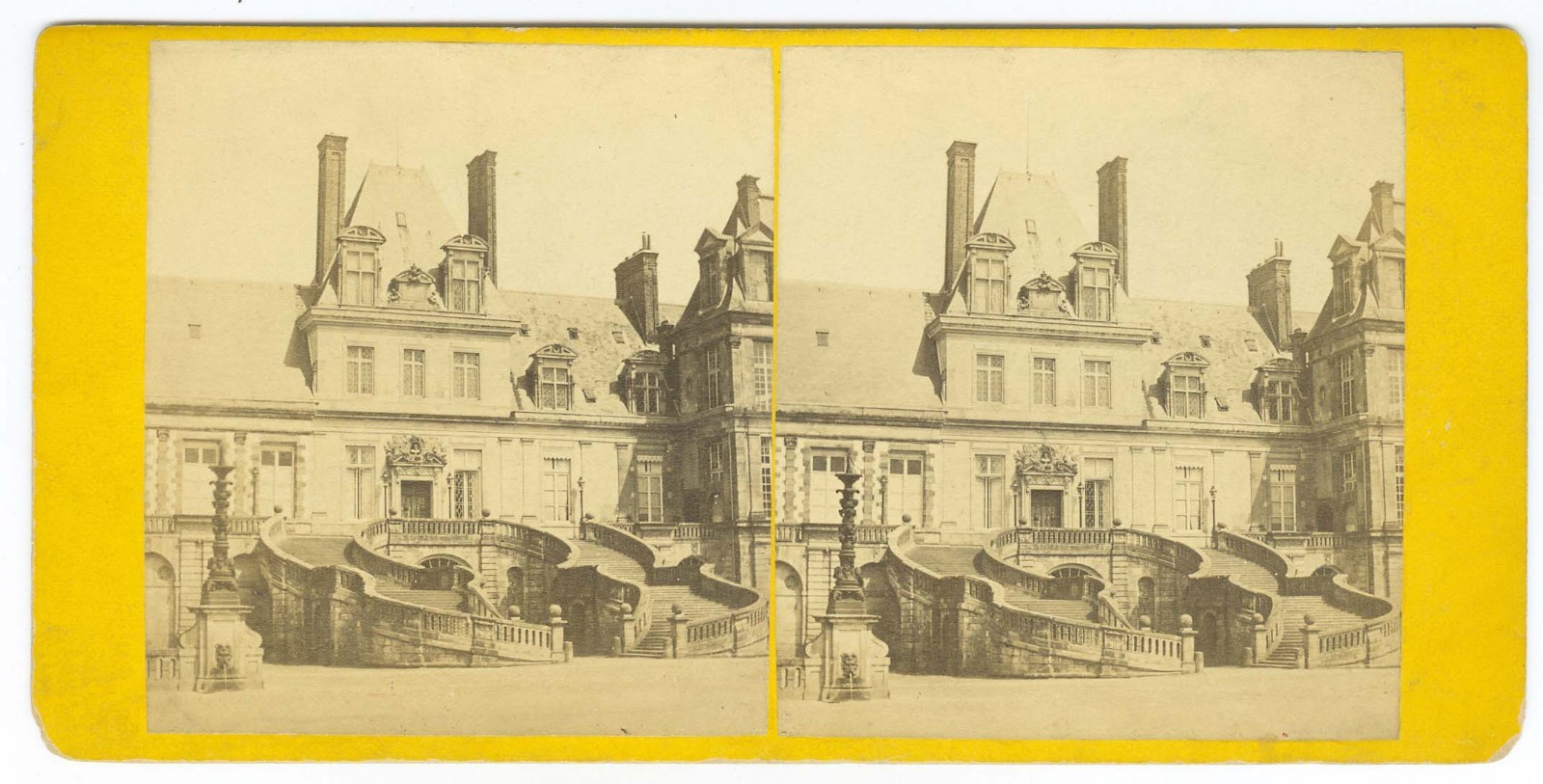 G2339~ FRANCE – Chateau Fontainebleau c.1860s Stereoview
