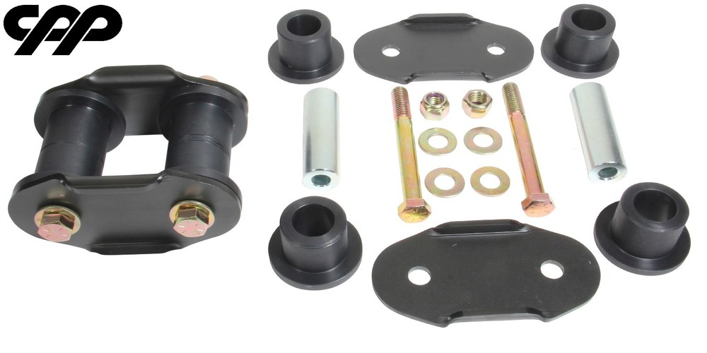 1962-67 Chevy II Nova CPP Performance Rear Leaf Spring Shackles Shackle Kit