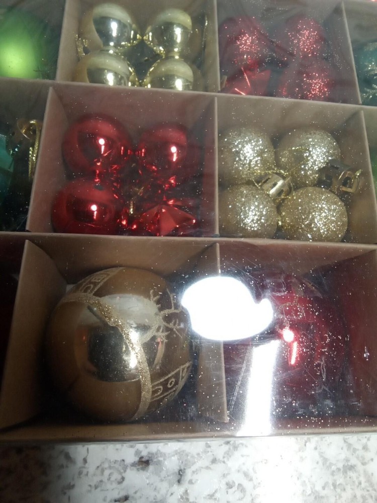 Christmas Tree Decorations Plastic Multicolor