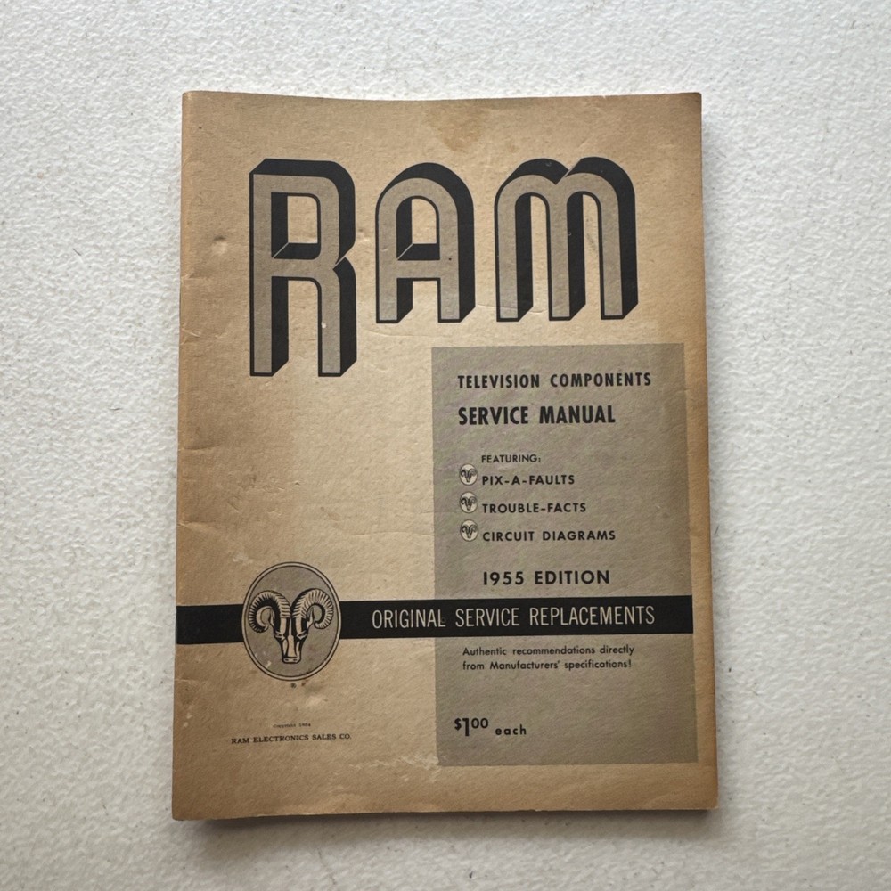 RAM TV 1955 Television Components Service Manual