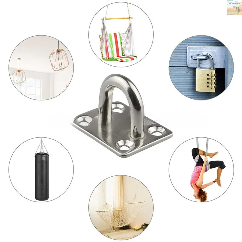 Pad Eye Plates Square Eye Plate Hook Mount Ceiling Fan A2 Stainless Steel M5-M10