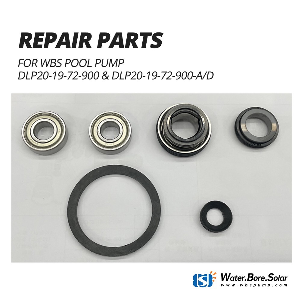 WBS Solar Pool Pump Repair Kit Service Mechanical Seal Bearing DLP20-19-72-900