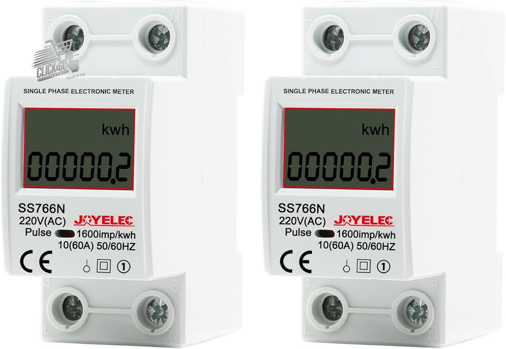 Three Phase Digital Electric Power Meter LCD Consumption Meter 100A DIN Met