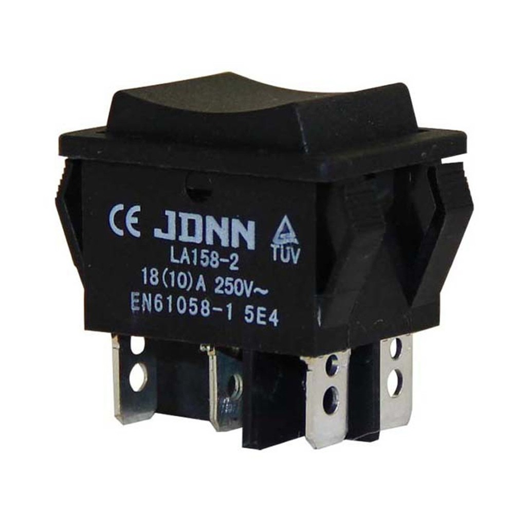 Micro Electric Control Switch Assembly LA158-210A Double Reset Switch Black