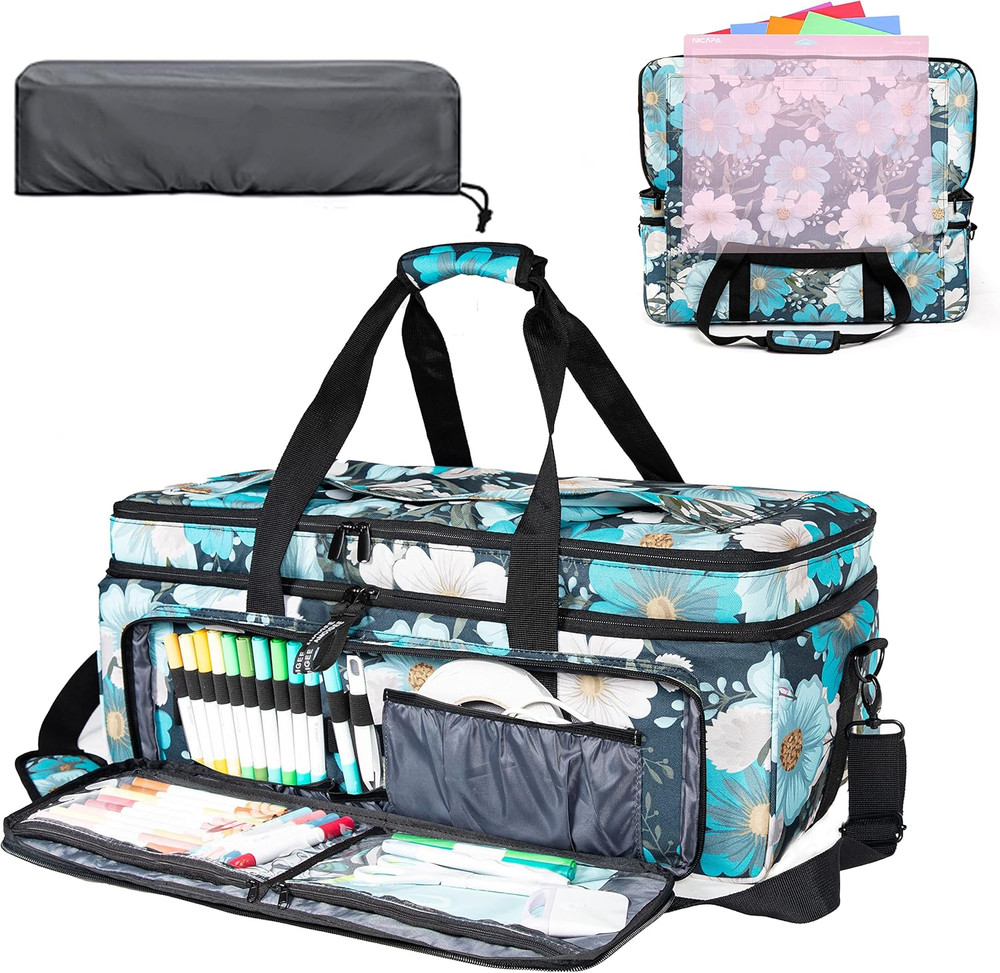 AMOIGEE Carrying Case for Cricut Maker 3, Maker 4, Explore Air 2, Explore 3, Exp