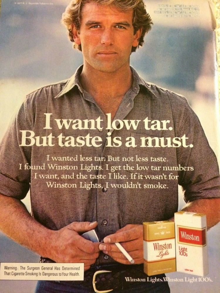 Winston Cigarettes, Full Page Vintage Print Ad