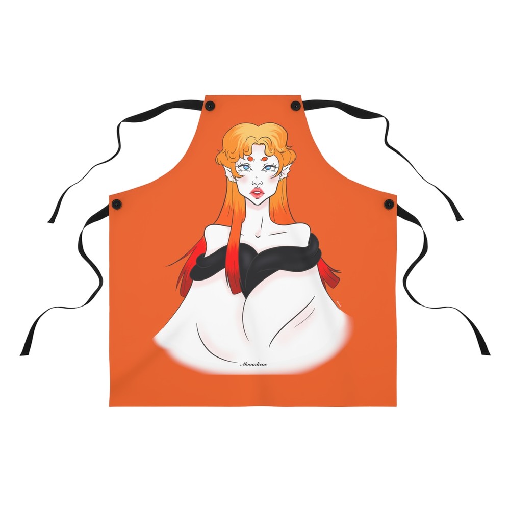 Anna | Orange | Apron (AOP)
