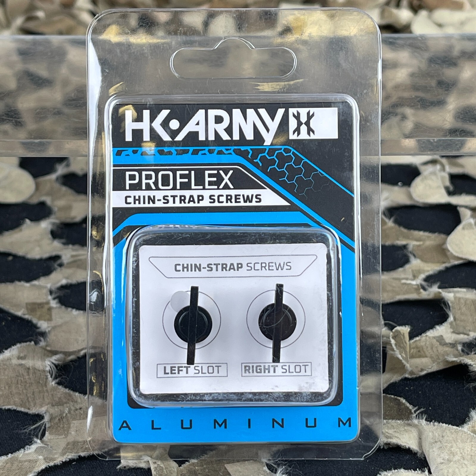 HK Army Proflex Aluminum Chin Strap Screw Set w/ Magtek Chin Strap Combo - Black