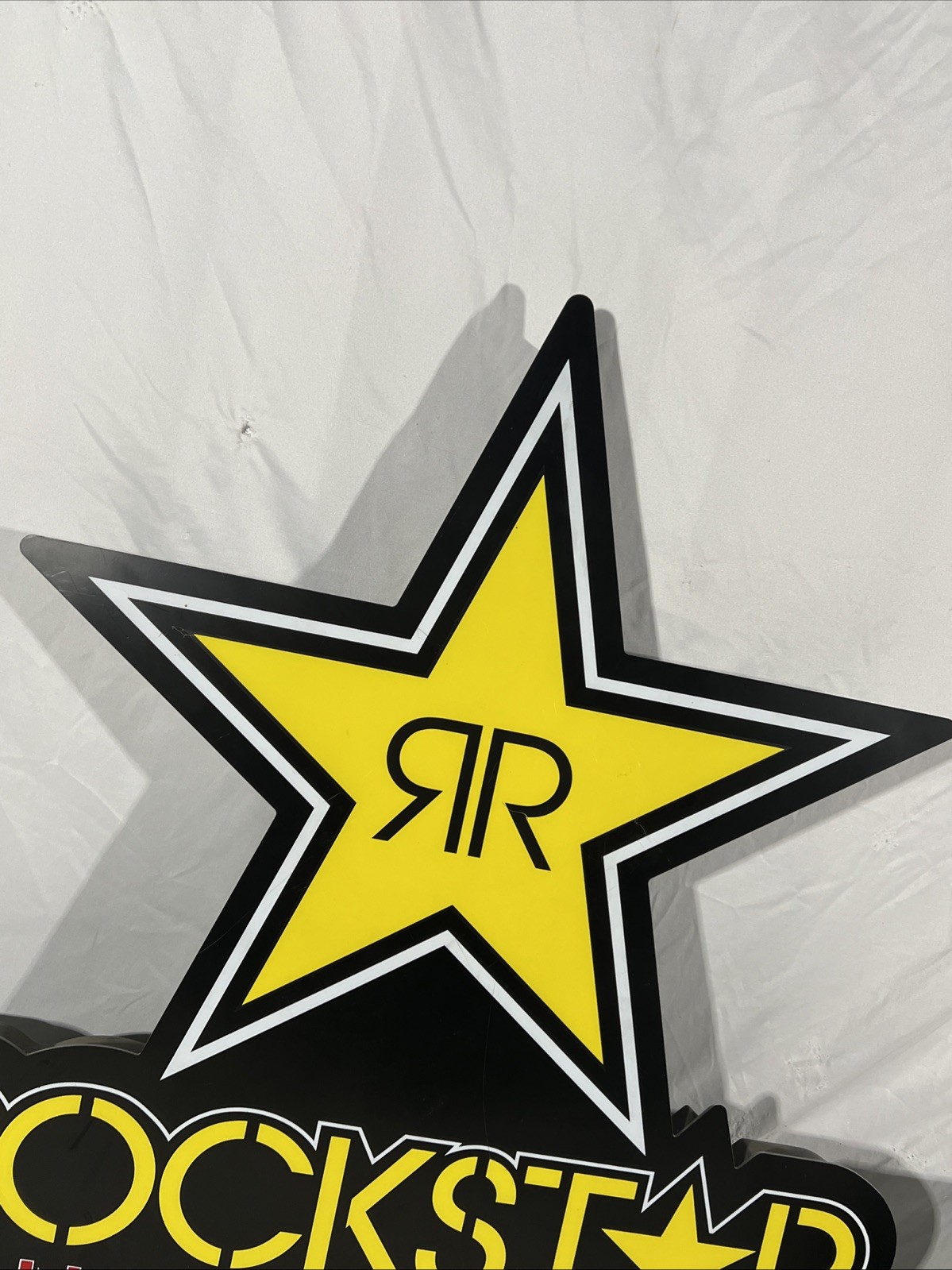 Rockstar Energy Drink Electric Led Light Wall Sign 30” H 28” W See Description