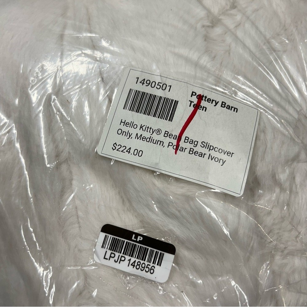 Hello Kitty x Pottery Barn Bean Bag Chair Slipcover Only Medium Polar Bear New