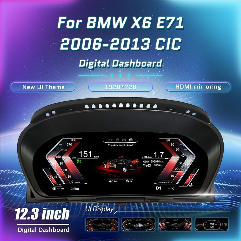 Digital Dash, Automotive Replacement Instrument Panel Gauges, Speedometer Ins...
