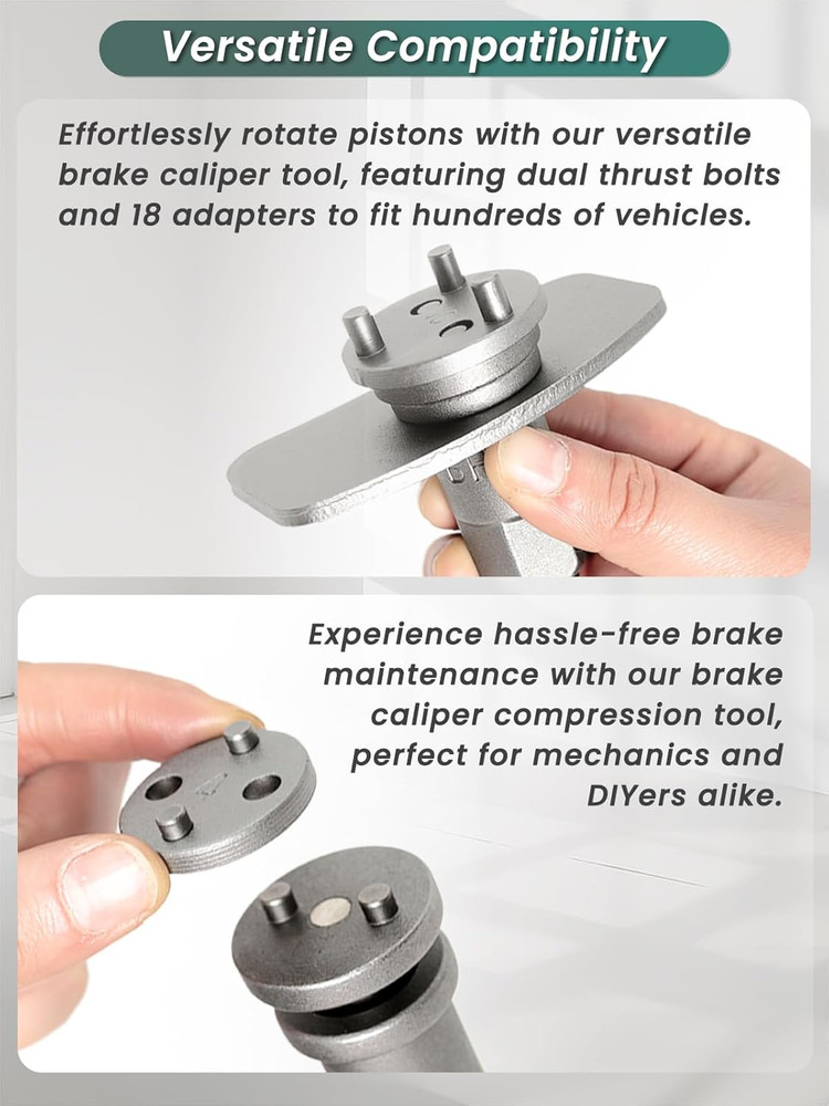 Brake Caliper Compression Tool 36 Piece Disc Brake Caliper Tool Kit for Pad Repl