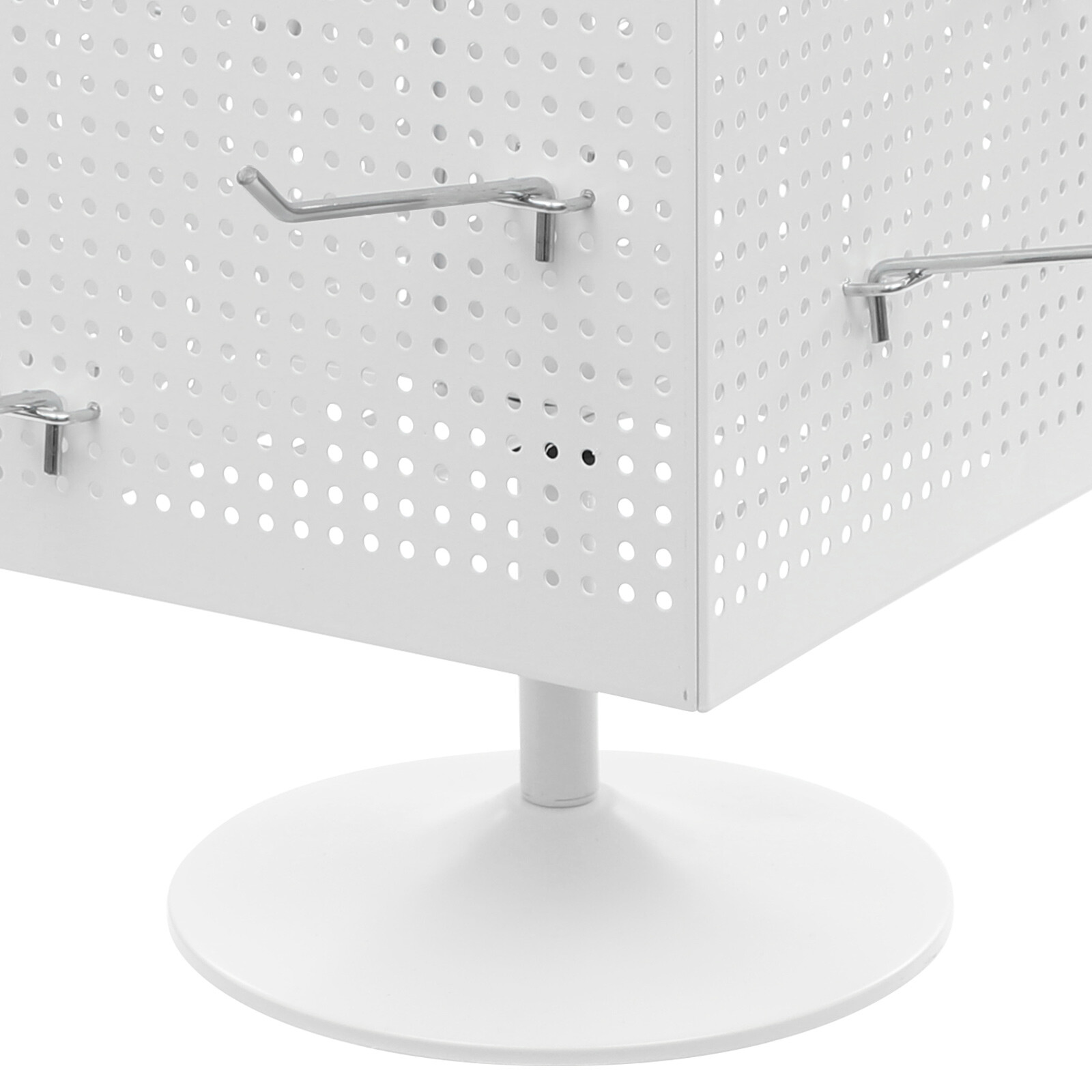 Retail Iron Counter Spinner & Rotating Pegboard Display Stand W/ 20* Hooks