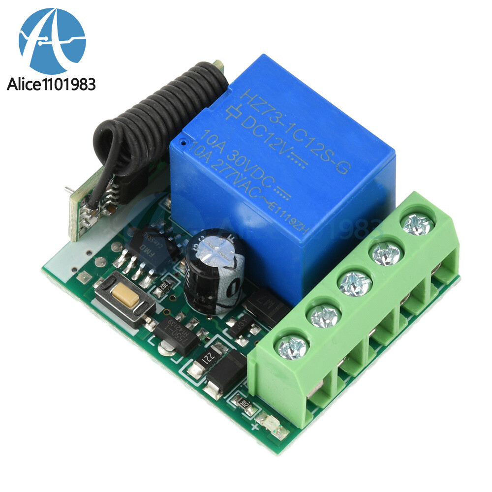 433Mhz Universal Wireless Remote Control Switch DC 12V Receiver Transmitter Set