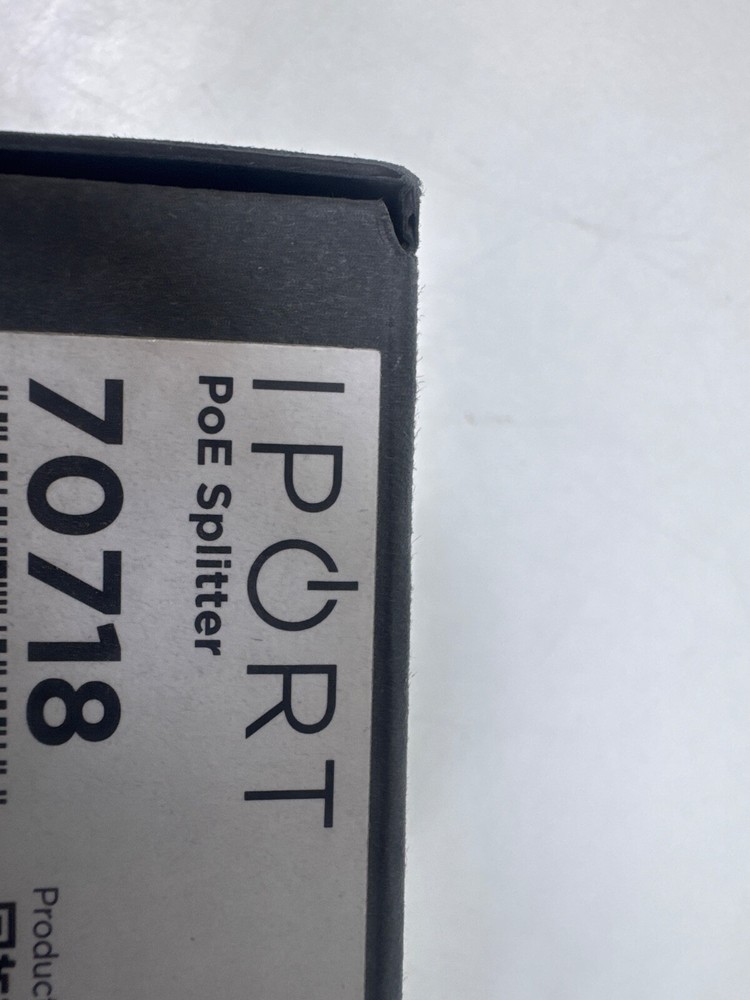 IPORT POE Splitter 70718 Surface Mount Black