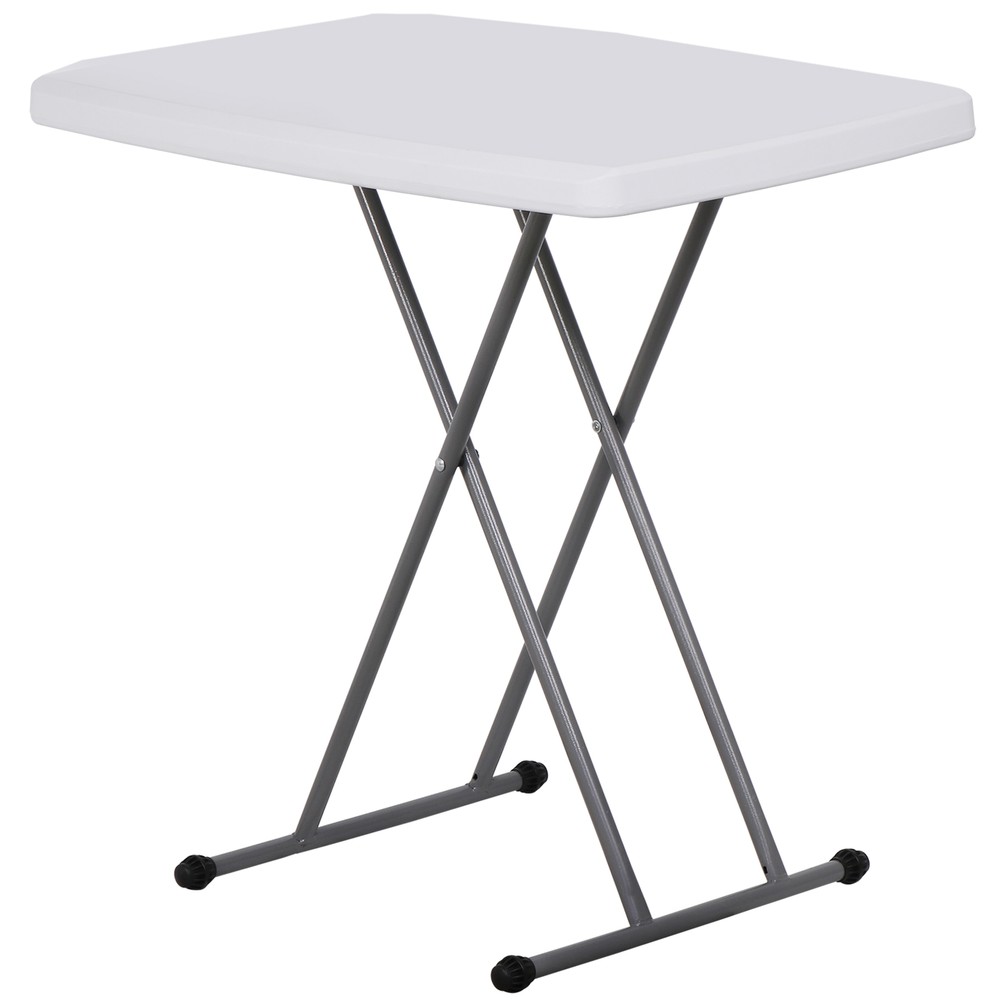 Multi-Functional 30-Inch Folding Table Portable Adjustable Height for TV Tray