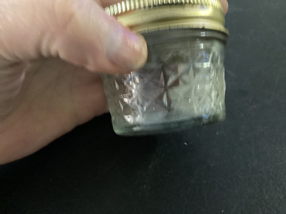 (2) Small Jelly Canning Jars