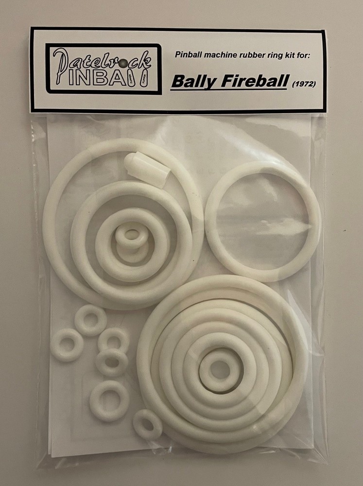 1972 Bally Fireball Pinball Machine Rubber Ring Kit