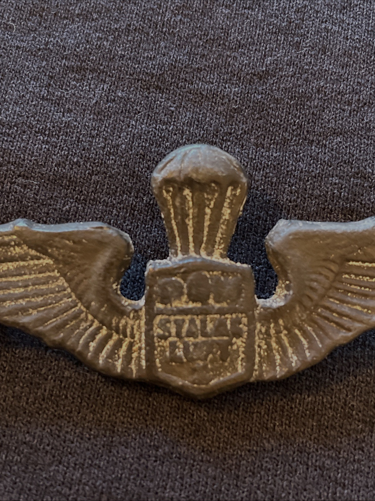 GORGEOUS ORIGINAL WWII WW2 US AIR CORPS STALAG LUFT 1 CAMP MADE POW WINGS