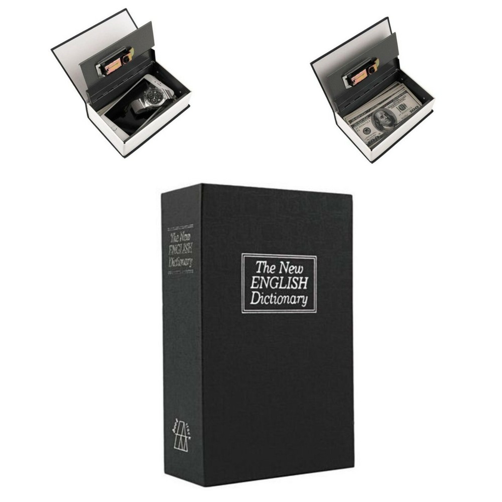 English Dictionary Key Locking Book Safe