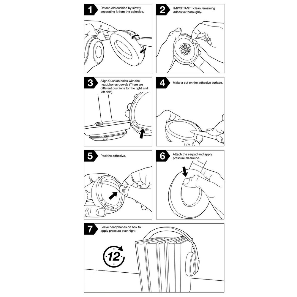Replacement Ear Pad Cushion for Beats by dr dre Studio3 HEADPHONE Wireless