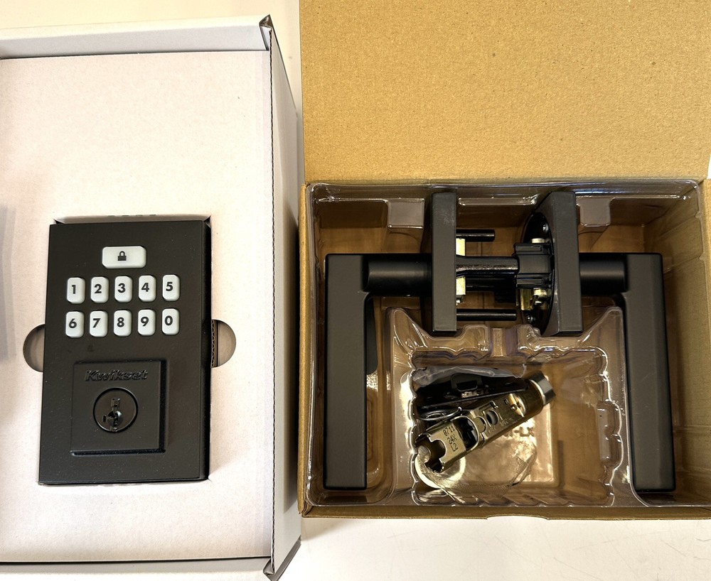 Kwikset SmartCode 260 Keypad Electronic Lock Halifax Lever & SmartKey 99690-026