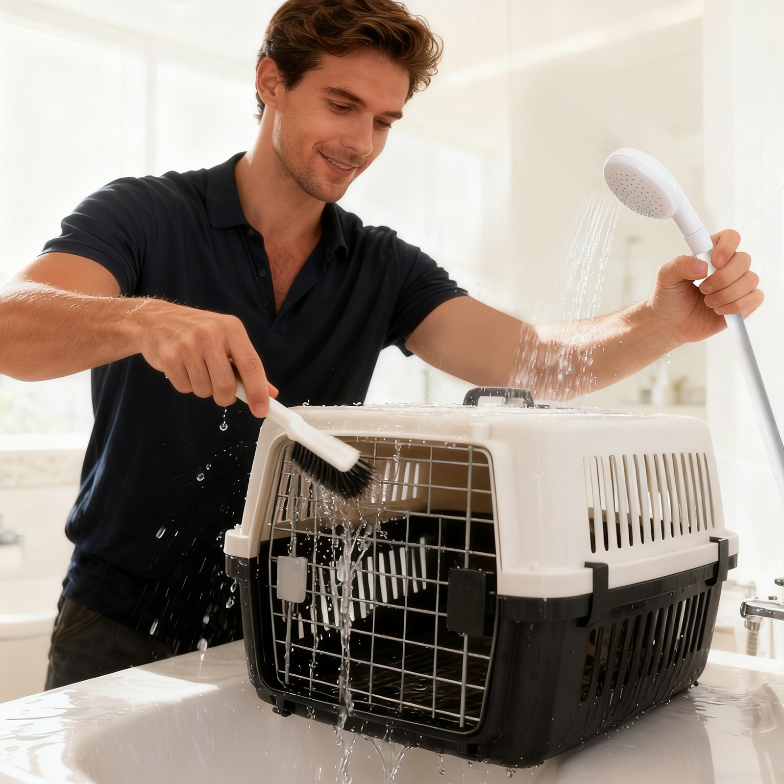 3.6ft Portable Handheld Shower Head Sink Hose Faucet Sprayer for Pet Baby Bath