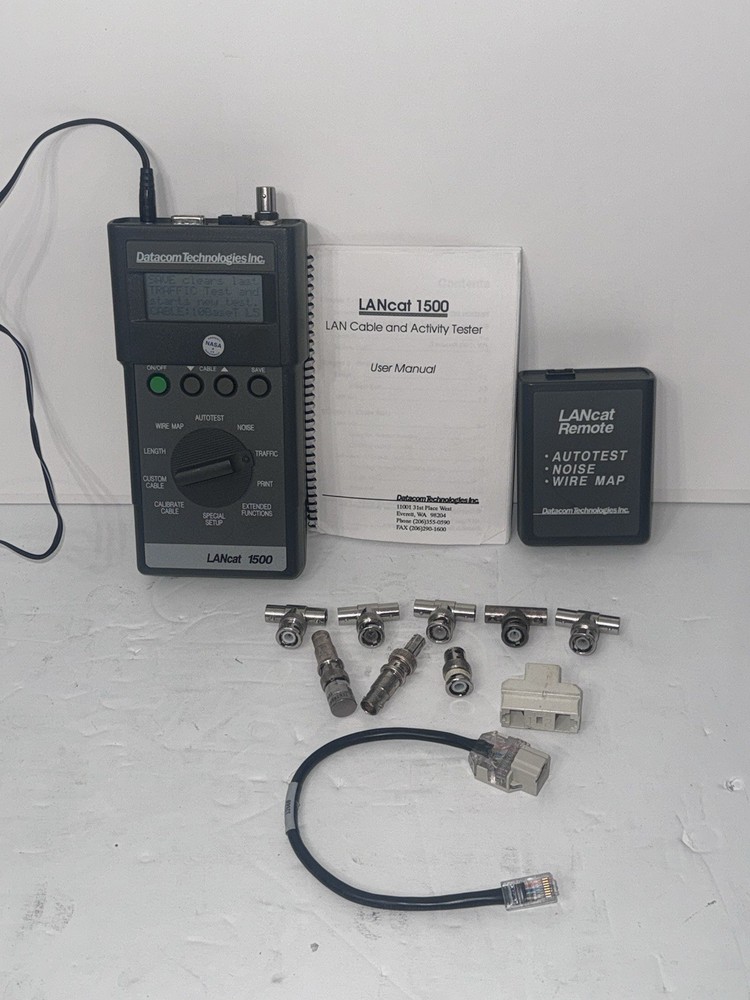 DATACOM TECHNOLOGIES LANcat 1500 INTERNET TESTING DEVICE ACTIVITY TESTER 52203