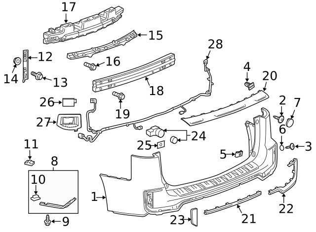 Genuine GM Side Obstacle Detection Control Module 84664804