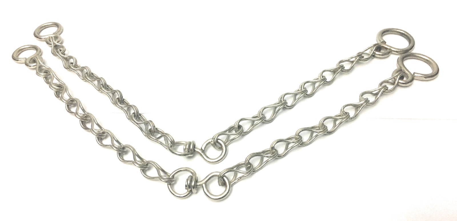 STAINLESS STEEL CHARRO HORSE BIT CHAINS CADENILLAS PARA FRENO ACERO INOXIDABLE
