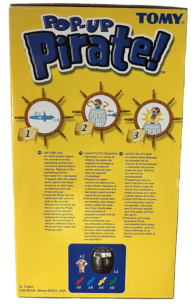 Tomy Pop-up Pirate! Game Complete