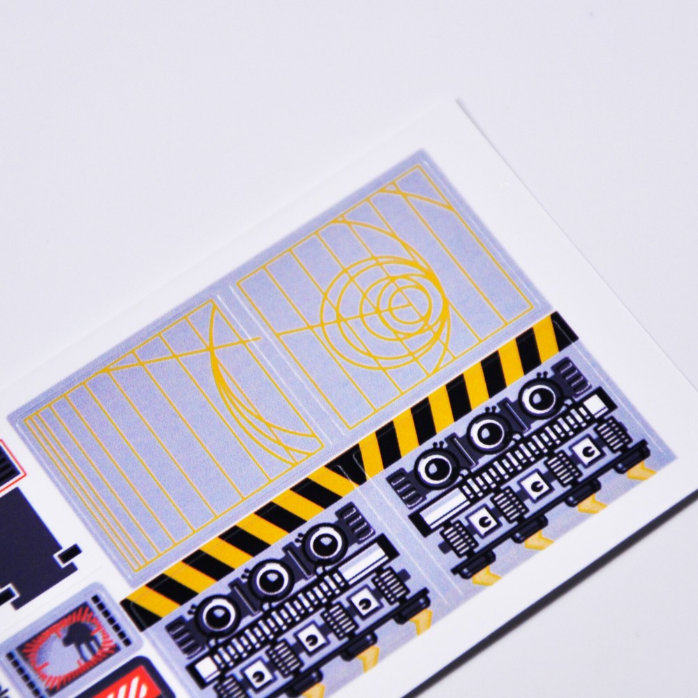Replacement sticker for set 7666 Precut sticker, not transparent