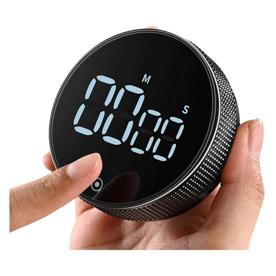 Magnetic Digital Kitchen Timer Rotary Countdown Mechanical Style Stopwatch